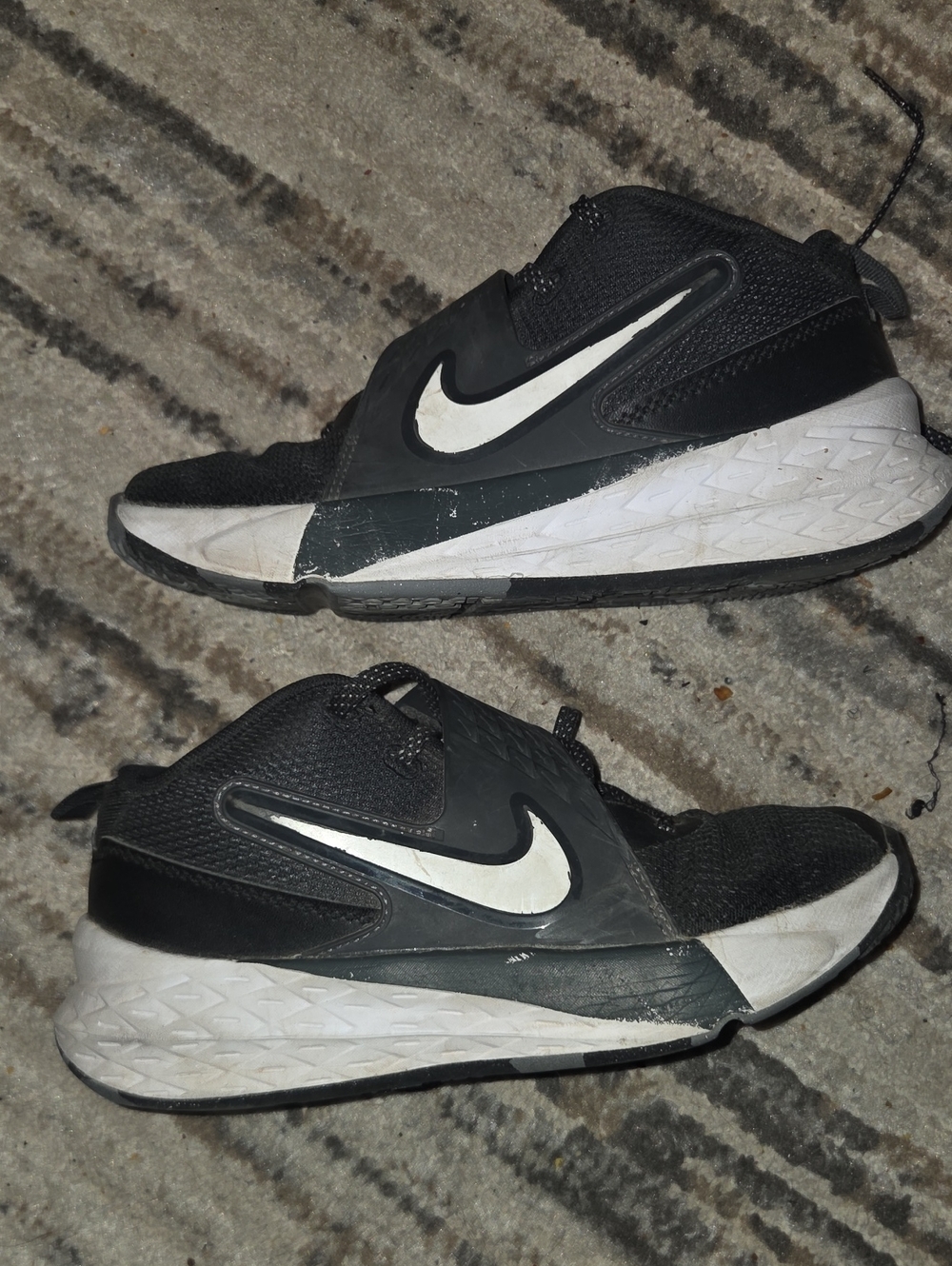 Nike Black and White Men's Basketball Sneakers